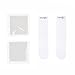 Cosmos Pack of 2 White Toilet Seat Pad Cover Lifter Lift Handle