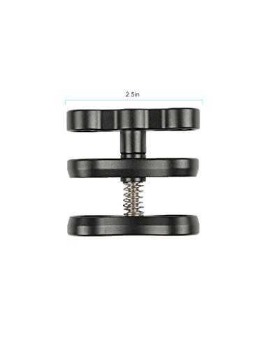 Minifocus Ball Clamp Mount 360 Degree Clip Adapter Bracket Holder for Action Sports Camera Underwater Housing Diving Light Arm connected Accessories