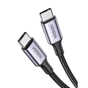 UGREEN USB Type Cケーブル PD対応 100W/5A 超急速充電 USB C ナイロン編み 断線防止