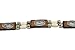 M & F Western Men's Bone Bead Hat Band Brown One Size