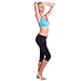Zensah High Waisted Capris - Women's Compression 3/4 Tights, High Rise Compression Pants, Athletic, Running, Fitness, Workout