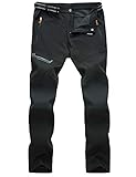 MAGCOMSEN Men’s Outdoor Lightweight Hiking Camping Pants Multi Pockets Reinforced Knees Climbing Mountain Pants
