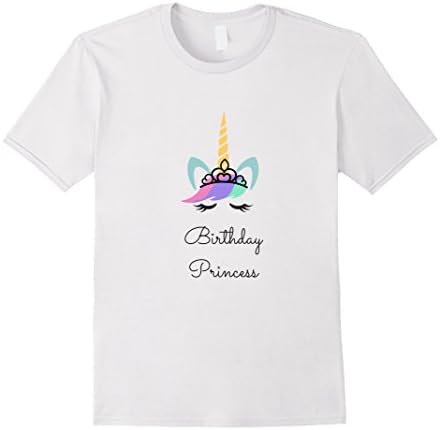 Unicorn Tiara Birthday Princess T-shirt