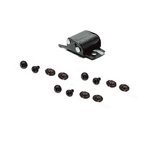 AMEYXGS 2pcs Replacements Inline Roller Skating Shoes Energy Strap with Screws Nuts Skates Buckles Accessory (Black) - Thumbnail 5