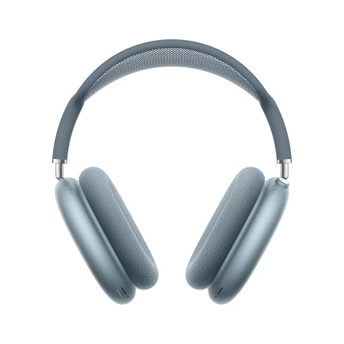 AirPods Max Kabellose Kopfhörer, aktive Geräuschunterdrückung auf Pro Level, Transparenzmodus, personalisiertes 3D Audio, USB-C Ladecase, Blau