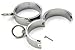 Extreme SEX DELUXE HANDCUFFS METAL WRIST SLAVE CUFFS STEEL RESTRAINTS WITH LOCKIING PINS SIZE M 2 3/8