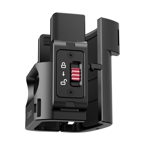 ULANZI PK-06 Expansion Adapter Accessories for DJI Osmo Pocket 3 - Aluminum Protective Cage Metal Bracket Mount with 1/4 Screw Holes/Gopro Adapter/Cold Shoe/Osmo Action Quick-Release