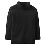 Popular Girl's Solid Color Cotton Turtleneck (2-14 years) Unisex
