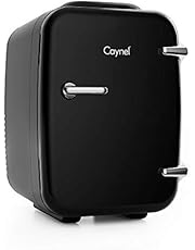 CAYNEL Mini Fridge Cooler and Warmer, (4Liter / 6Can) Portable Compact Personal Fridge, AC/DC Thermoelectric System, 100% Freon-Free Eco Friendly for Home, Office and Car