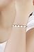 Holiday sale deep discount 25% off Merdia Women's Sterling Silver Transfer beads Cuff Bracelet Bangle with Open Design