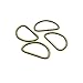 Metal D Ring 1 inch Non Welded Nickel Plated Pack of 25 (Antique Brass, Webbing Size 25mm)