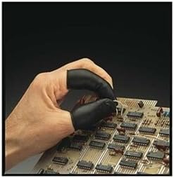 Size XL, 2-3/4 Inch Long x 3 Mil Thick, Nitrile Antistatic Finger Cot