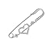Housweety 10 Silver Tone Rhinestone Heart Safety Pins Brooches 6.5x2.5cm