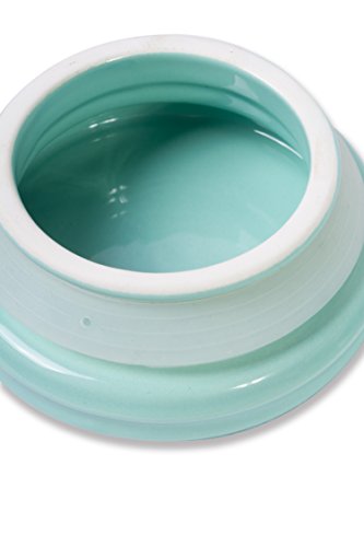 DII 2-Piece Vintage, Retro, Farmhouse Chic, Mason Jar Inspired Ceramic Kitchen Canister, Cookie Jar With Airtight Lid For Food Storage, Store Coffee, Cookies, Crackers, Chips and More - Aqua