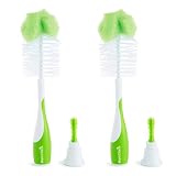 Munchkin Sponge Bottle Brush, Pack of 2, Green