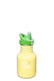 Klean Kanteen Kid's Sippy Water Bottle, 12-Ounce, Yellow Sunshine