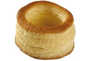 Pastry Chef's Boutique Premium Hoteliere Bouchée Ready to Fill Puff Pastry Shells - Vol au Vent for Exquisite Mini Desserts Wedding Buffet Partie Sweet Tables Restaurant Dessert - 3.35'' - 72 pcs