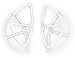 DJI Part28 Phantom 2 Series 9-Inch Prop Guards (White)