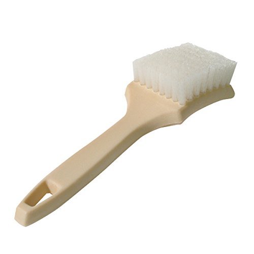 Tire brush, whitewall/sidewall white nylon bristle 2 pa…