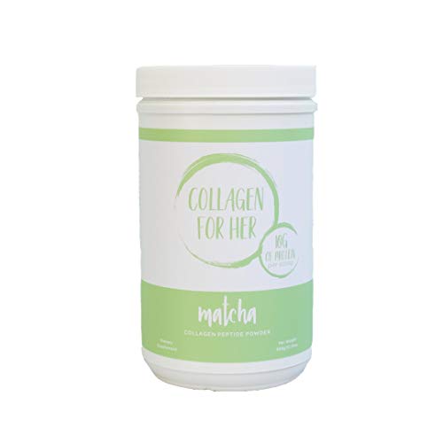 Collagen For Her Organic Matcha Collagen - Organic Green Tea (Matcha) & Grass-Fed Pasture Raised Hydrolyzed Collagen Peptides (12.34oz) Collagen For Her Organic Matcha Collagen - Organic Green Tea (Matcha) & Grass-Fed Pasture Raised Hydrolyzed Collagen Peptides (12.34oz)