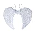 Sunboom Angel Wing Feather Halloween Costume, Cosplay Christmas Wings for Kids and Adults, White Large Angel Wing