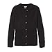 French Toast Girls Plus Size' Anti-Pill Crewneck Cardigan, Black, XL (18/20P)