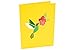 PopLife® Hummingbird and Hibiscus 3D Pop Up Mother’s Day Card - Anniversary, Birthday, Valentine's Day - for Mom, for Her, for Sister, Daughter, Grandma, Wife - Thank You, Get Well