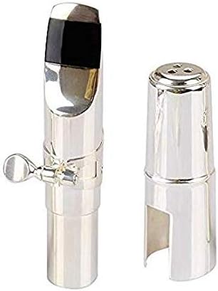 Aibay Plated Eb Alto Saxophone Metal Mouthpiece + Cap + Ligature Nickel #7