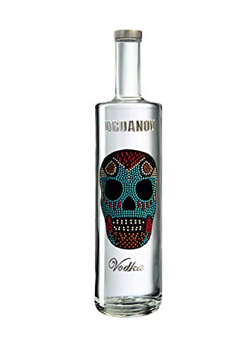 Iordanov Vodka (0,7 l) Mexican Skull Luxus Wodka in der Geschenkbox mit Geschenkkarte. Edel-Vodka mit Totenkopf – Bild 3