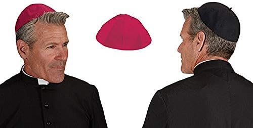 1pc Zucchetto - Red - Size Small