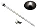 Pactrade Marine Boat Navigation All-Round Warm White Stern Light, 2-Prong Chrome Base, 24" L