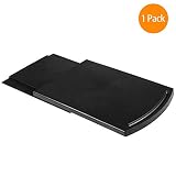 Ihomepark Kitchen Caddy Sliding Coffee Tray Mat, Under Cabinet Appliance Coffee Maker Toaster Countertop Storage Moving Slider - Base Sliding Shelf with Smooth Rolling Wheels (1 Pack)