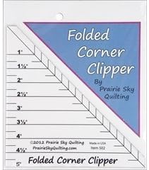 Prairie Sky Quilting Templates Folded Corner Clipper