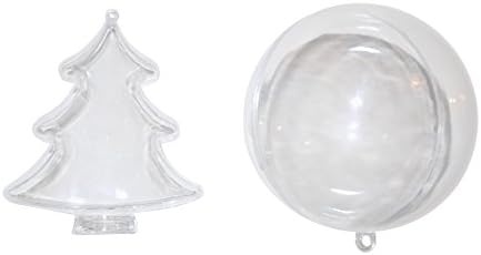 Tree and Ornament Ball Bath Bomb Molds Shapes Set - Ultra Lush DIY Soap Fizzies Kit 2 Pack - Make Your Own Candy Crafts Crafting