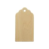 Wooden Gift Tags 3 inch Tall, 1-5/8 inch Width, 1/8 inch Thick. Bag of 25