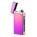 Electric Arc Lighter USB Rechargeable Lighter Windproof Flameless Lighter Plasma Electronic Lighter with LED Power Display (Rainbow)