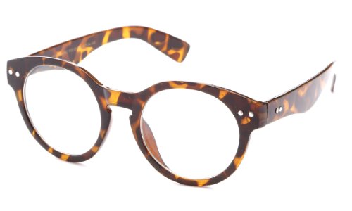 Newbee Fashion - Vintage Retro Round Clear Lens Fashion Glasses Thick Quality Frame