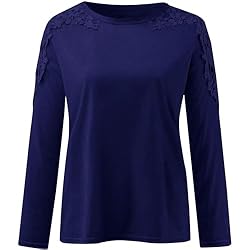 iPOGP Women's Round Neck Solid Color Hollow