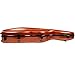Fiberglass Violin Case Cello-Style Full Size 4/4(Copper)