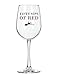 Fineware 50 Sips of Red - Funny Wine Glass - 16 Ounce Libbey Custom Printed Wine Glass Gift