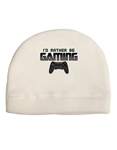 TooLoud I'd Rather Be Gaming Adult Fleece Beanie Cap Hat