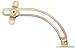 Hardware Essentials 851585 Friction Assisted Lid Support-Left Side Brass