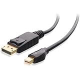 Cable Matters Mini DisplayPort (Thunderbolt&trade; 2 Port Compatible) to DisplayPort Cable in Black 10 Feet