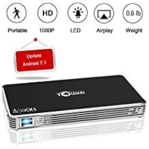 TOUMEI,Mini Portable Projector [2018 Upgarde] C800W Android - Main Image