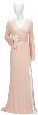 Runway Robe - Sexy Fitted Pullover Kimono Style Long Nightgown – Lightweight Nightdress – Floor Length Cotton Loungewear