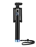 Selfie Stick, UBRU Bluetooth Selfie Stick iPhone 7 Plus with 50-Hour Battery Life and Built-in Bluetooth Remote Camera Shutter for iPhone 6s 6Plus 5S Galaxy S5 S6 S7 S8 Google Nexus LG Huawei etc BLUE