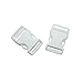 Pomeat 10 Pcs 25 mm - 1 Inch White Release Plastic Buckles Adjustable Buckles Plastic Side for Backpacks, Luggage Belts and Outdoor Supplies