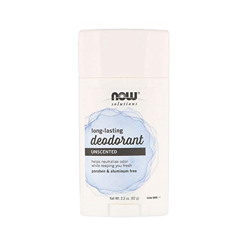 Now Solutions, Long Lasting Deodorant, Unscented, Paraben & Aluminum Free, 2.2-Ounce
