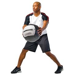 Dynamax Medicine Ball, Accelerator I, 8 Pounds, Black/Gray (24008)
