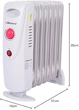 Belaco 800W Mini Oil Filled Radiator Portable 7 Fin Electric Heater Quiet view 10